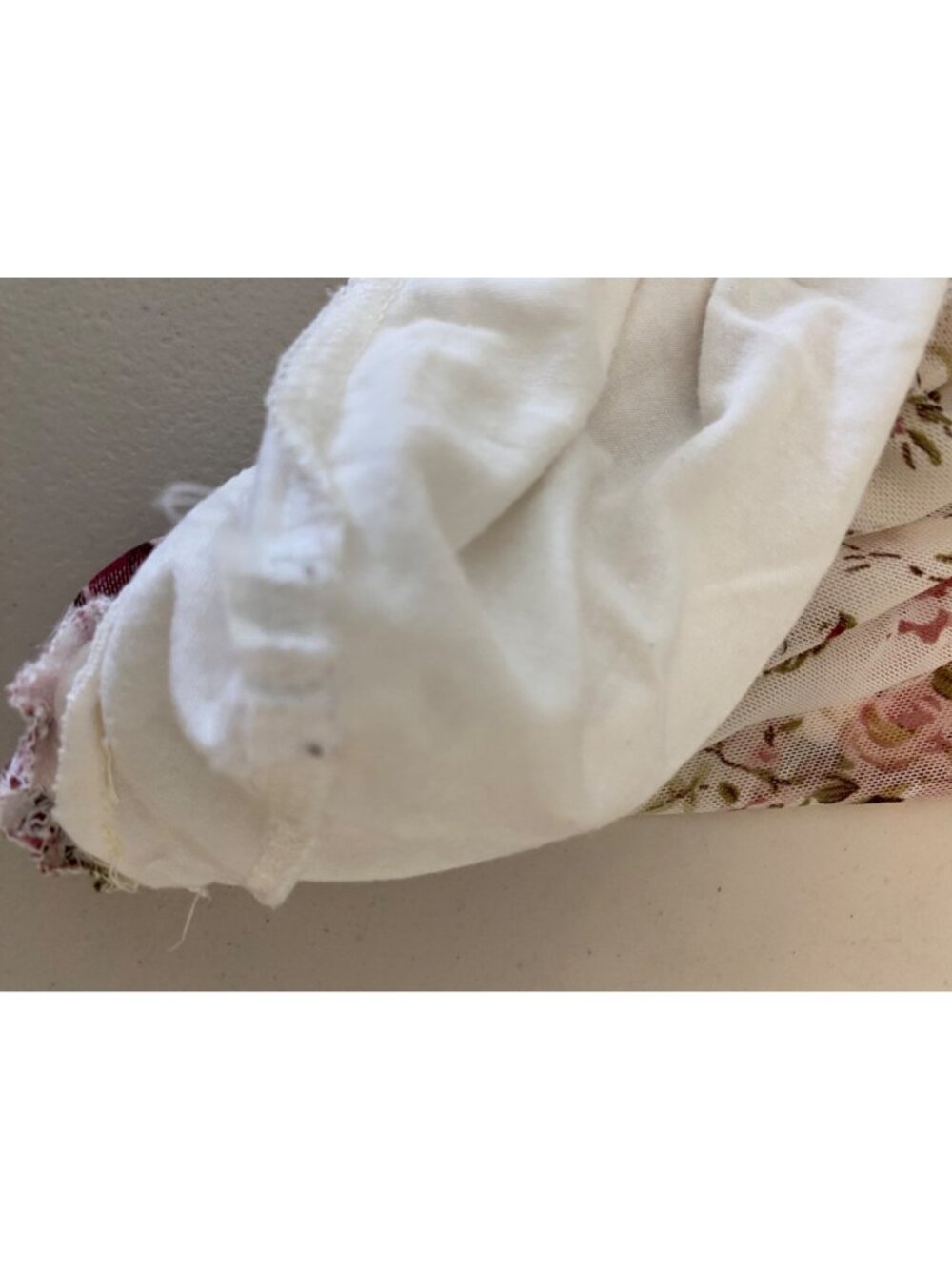 Grace & Lace Ivory Floral Hem Slip Dress Adjustable Straps & Lace Details XL - Picture 7 of 7